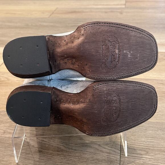 JB Dillon Reserve NWT Womens 8 Silver Glitter Embroidered Cowgirl Western Boots - Picture 12 of 15